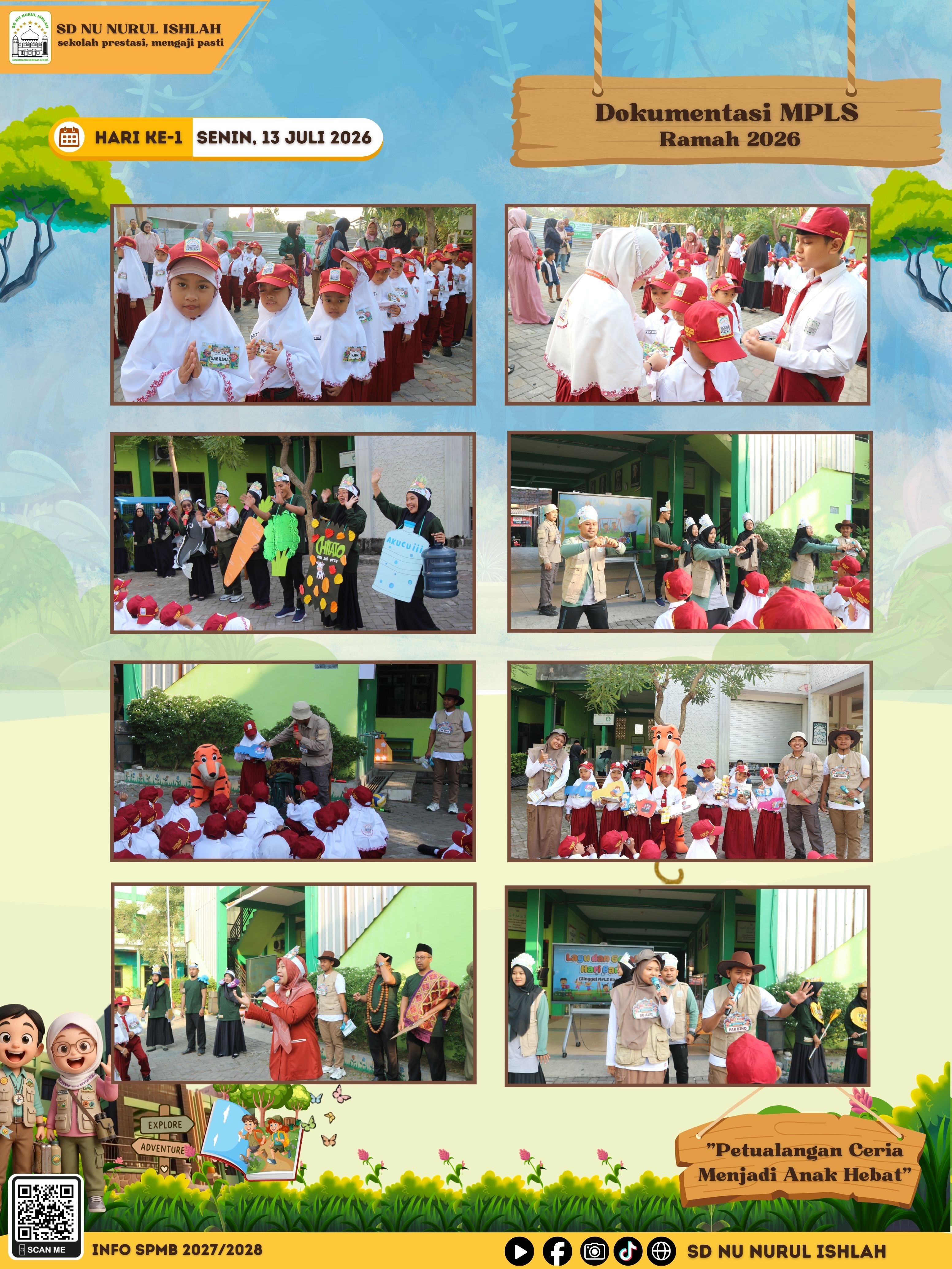 Anak-anak bermain basket